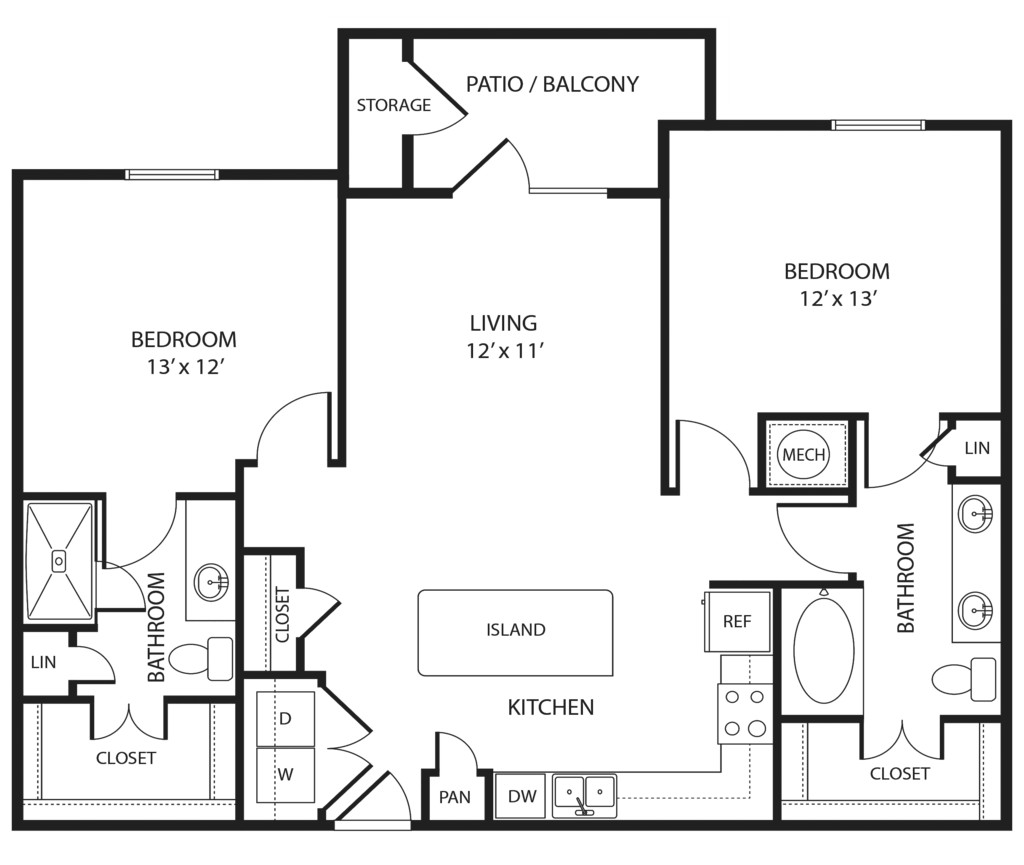 Bandera B1 floor plan